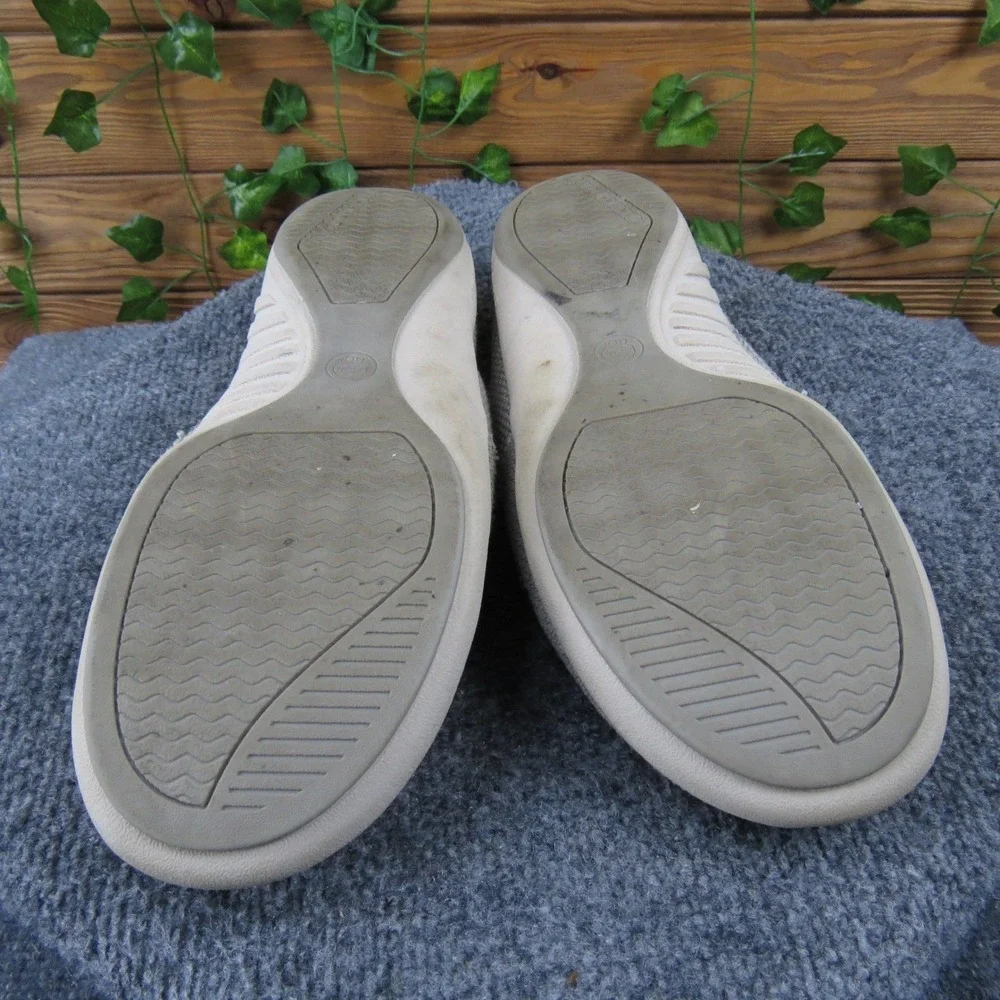 GeckoMan Men's Light Gray Canvas Arch Support Slippers Size‎ 10 Casual Comfort